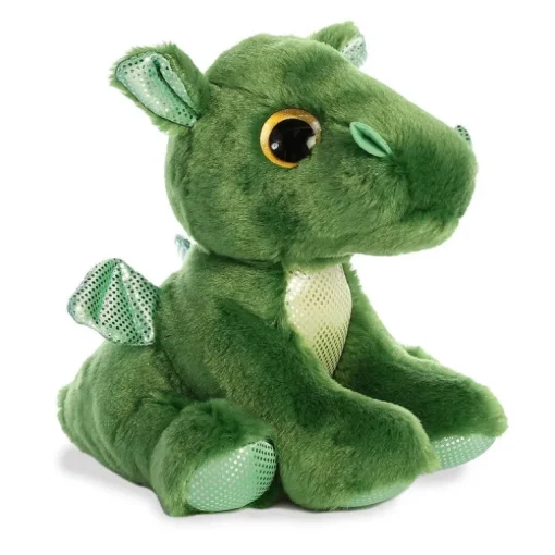 Aurora Rumble Green Soft Toy Dragon | Little Whispers
