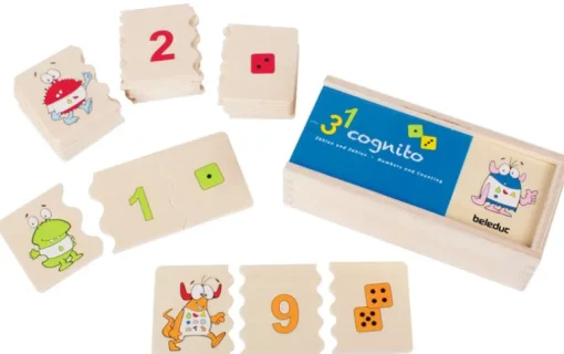 Beleduc Cognito Wooden Educational Numbers Puzzle