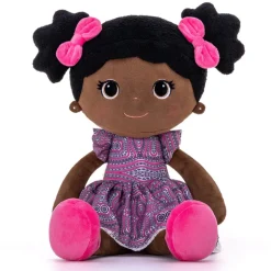 Bibinee Mabel Doll (Ankara) Soft Plush Ethnic Doll (Direct Shipping)