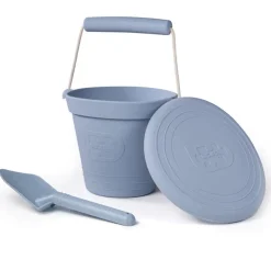 Bigjigs Dove Grey Eco Bucket, Spade and Flyer Set