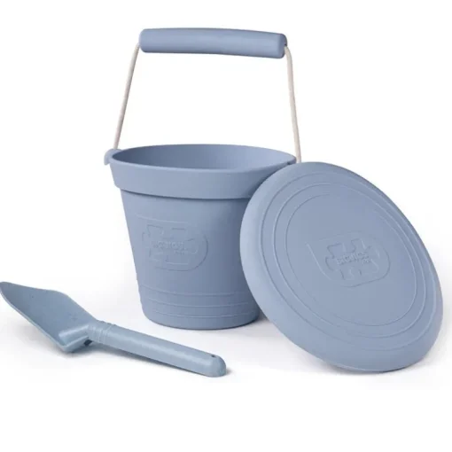 Bigjigs Dove Grey Eco Bucket, Spade and Flyer Set