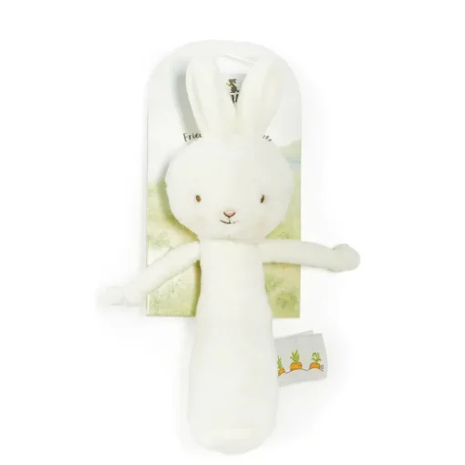 Bunnies by the Bay Friendly Chime White Bunny Rattle