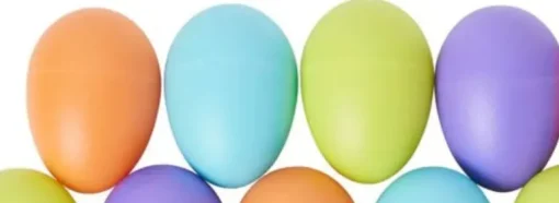 4 Colourful Musical Egg Shakers