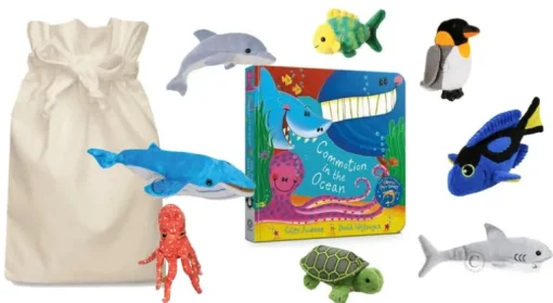 Commotion in the Ocean Puppet Company Story Sack