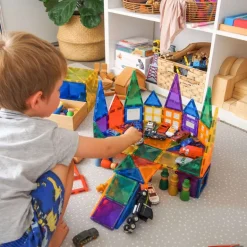 Connetix Tiles Magnetic Building Set - Starter Pack 62 Rainbow