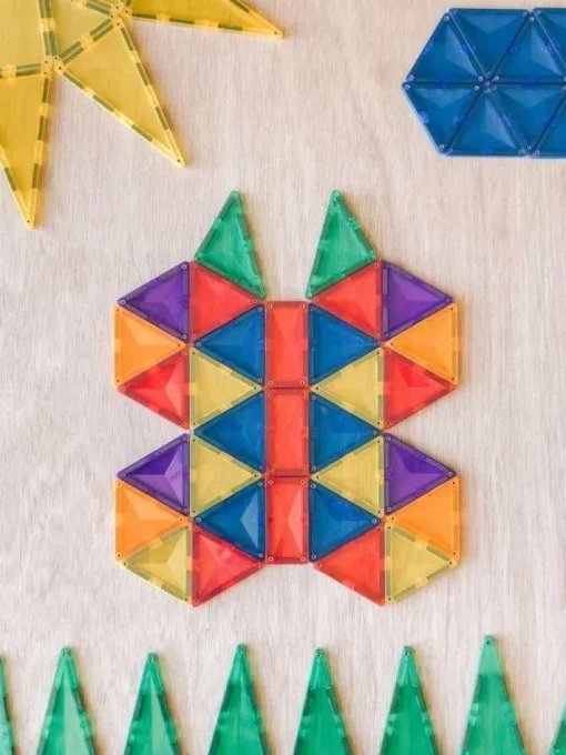 Connetix Tiles Magnetic Building Set - Starter Pack 62 Rainbow
