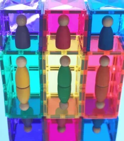 Connetix Tiles Magnetic Building Set - Starter Pack 62 Rainbow