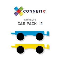 Connetix Tiles Magnetic Building Set 2 Piece Car Pack