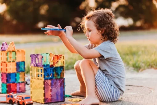 Connetix Tiles Magnetic Building Set - Starter Pack 62 Rainbow