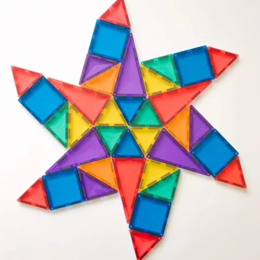 Connetix Tiles Magnetic Building Set - Starter Pack 62 Rainbow