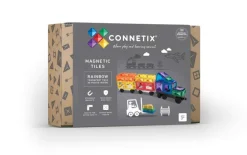 Connetix Tiles Magnetic Rainbow Transport Pack 50 pc
