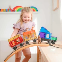 Connetix Tiles Magnetic Rainbow Transport Pack 50 pc