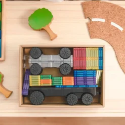 Connetix Tiles Magnetic Rainbow Transport Pack 50 pc