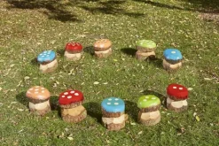 Cosy Mini Mushroom Number Seats (Direct Shipping Item)