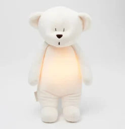 Cream Moonie Humming Bear with Lamp