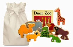 Dear Zoo Story Sack with Lanka Kade Wooden Animals
