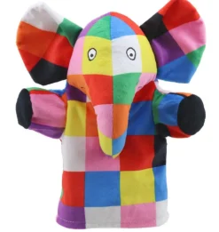 Elmer Story Sack with Elmer Hand Puppet