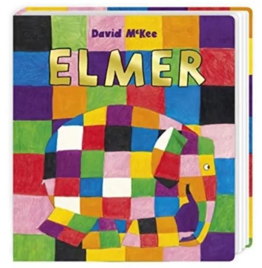 Elmer Story Sack with Elmer Hand Puppet