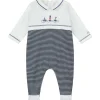 Emile et Rose Boys Dylan Babygrow in Navy and White
