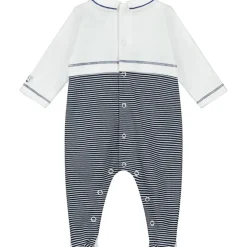 Emile et Rose Boys Dylan Babygrow in Navy and White