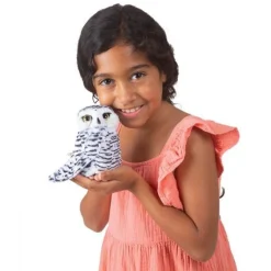 Folkmanis Small Snowy Owl Plush Hand Puppet