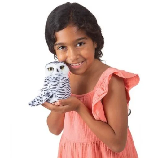 Folkmanis Small Snowy Owl Plush Hand Puppet