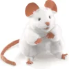 Folkmanis White Mouse Hand Puppet