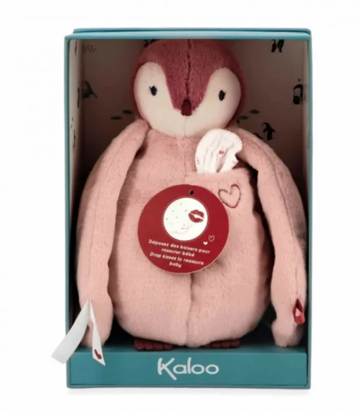 Kaloo Kissing Plush Penguin Pink