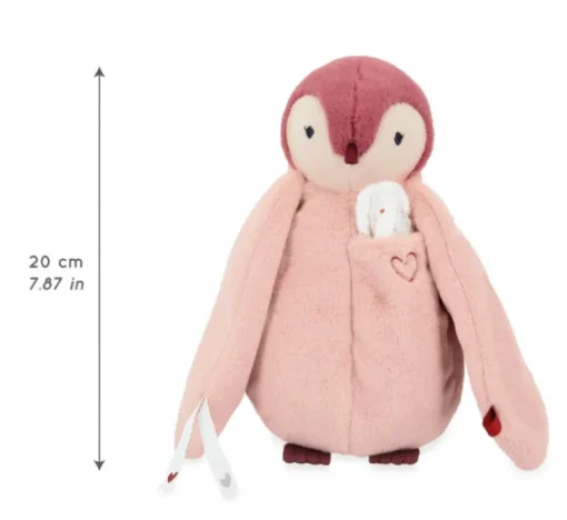 Kaloo Kissing Plush Penguin Pink