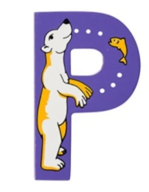 Lanka Kade Wooden Animal Letter P