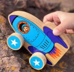 Lanka Kade Wooden Push Along Rocket