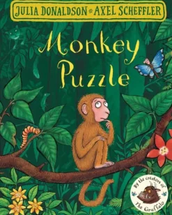 Monkey Puzzle Story Sack with Finger Puppets
