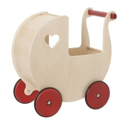 Moover Doll’s Pram - Red Or Natural (Direct Shipping)