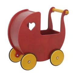 Moover Doll’s Pram - Red Or Natural (Direct Shipping)