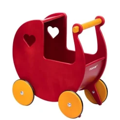 Moover Doll’s Pram - Red Or Natural (Direct Shipping)