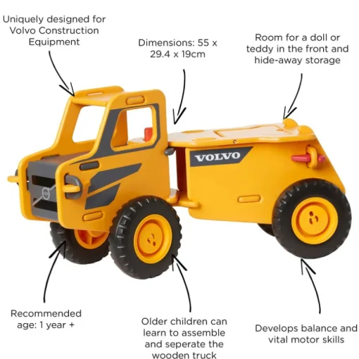 Moover Ride-On Dump Truck - Volvo (Direct Shipping)