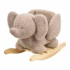 Nattou Taupe Rocker Elephant Ecru (Direct Shipping)