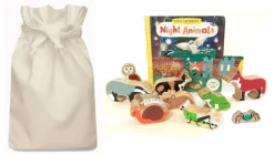 Night Animals Story Sack with Lanka Kade Wooden Animals