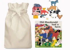 Old Macdonald Had A Farm Story Sack with Stacking Farmyard Bag