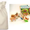 On the Farm Story Sack with Lanka Kade Wooden Animals and Tractor