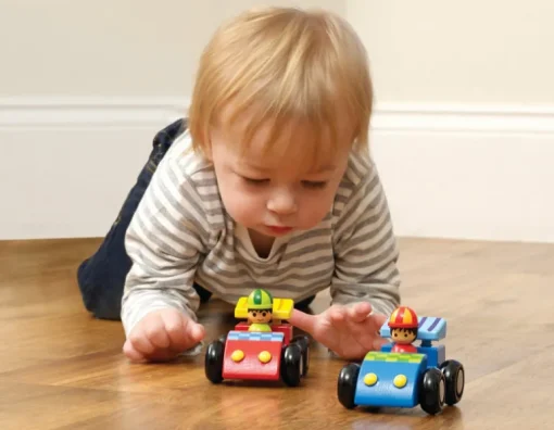 Orange Tree Wooden Racing Car Set