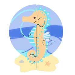 Orange Tree Wooden Seahorse Puzzle