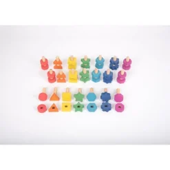 Rainbow Wooden Nuts & Bolts - Small Set (Pk7)
