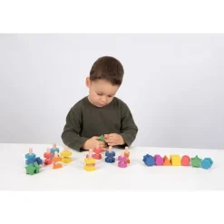 Rainbow Wooden Nuts & Bolts - Small Set (Pk7)