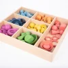 Rainbow Wooden Super Set + Wooden Sorting Tray (7- Way) 74048 (Direct Shipping)