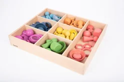 Rainbow Wooden Super Set + Wooden Sorting Tray (7- Way) 74048 (Direct Shipping)