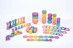 Rainbow Wooden Super Set + Wooden Sorting Tray (7- Way) 74048 (Direct Shipping)
