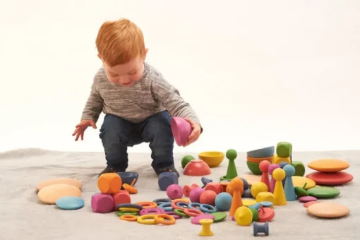 Rainbow Wooden Super Set + Wooden Sorting Tray (7- Way) 74048 (Direct Shipping)