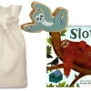 Sloth Slept On Story Sack with Lanka Kade Wooden Sloth