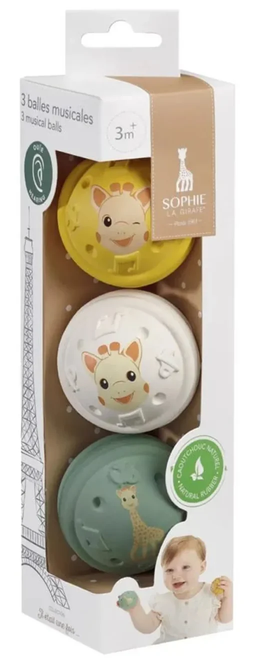 Sophie la Girafe 3 Sensory Musical Balls